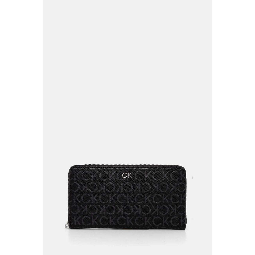 Ck Daily Xl Zip Arou Black Monogram Pu / OS