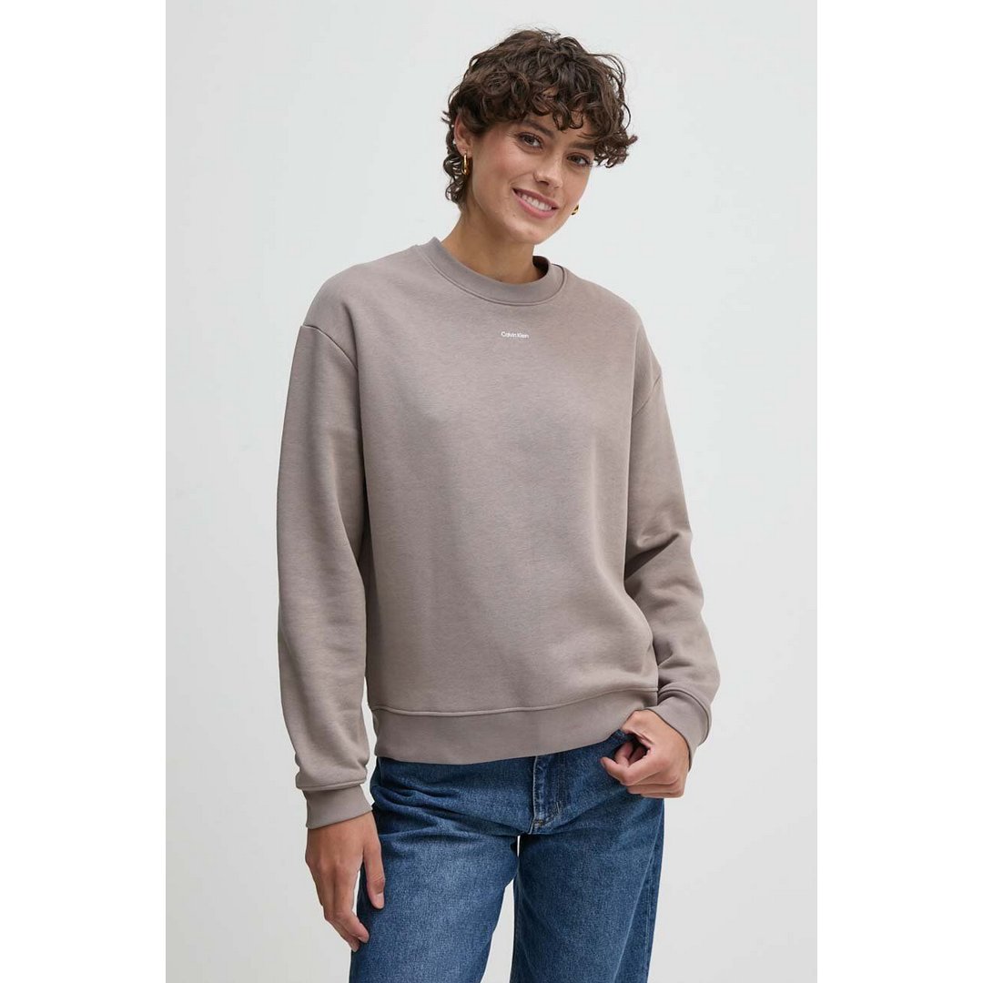 Nano Logo Crew Neck Cinder / L