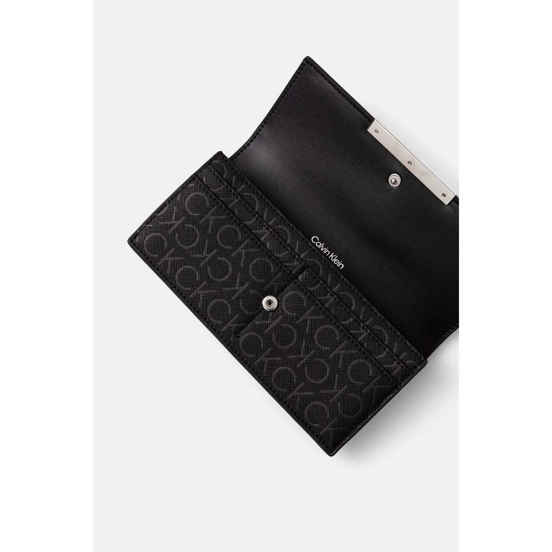 Ck Linear Large Wall Black Monogram Pu / OS