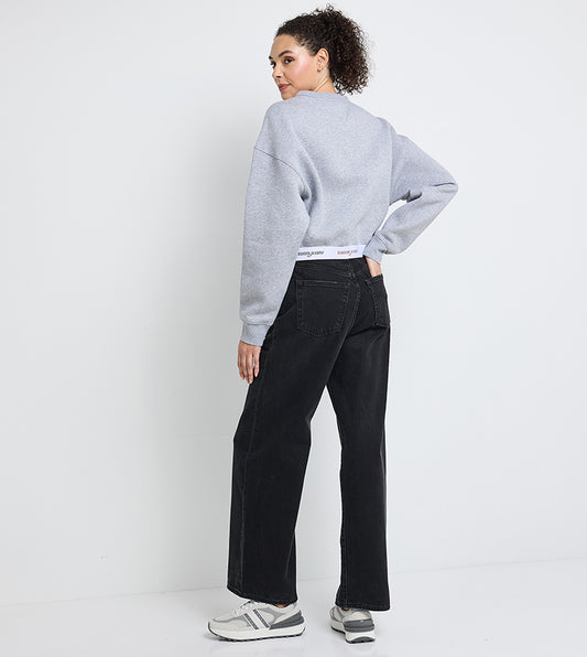 Tjw Boxy Crp Tape Crew Ext Grey Htr / L