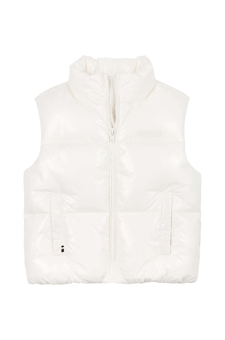 New York Glossy Puffer Vest Ancient White / 10