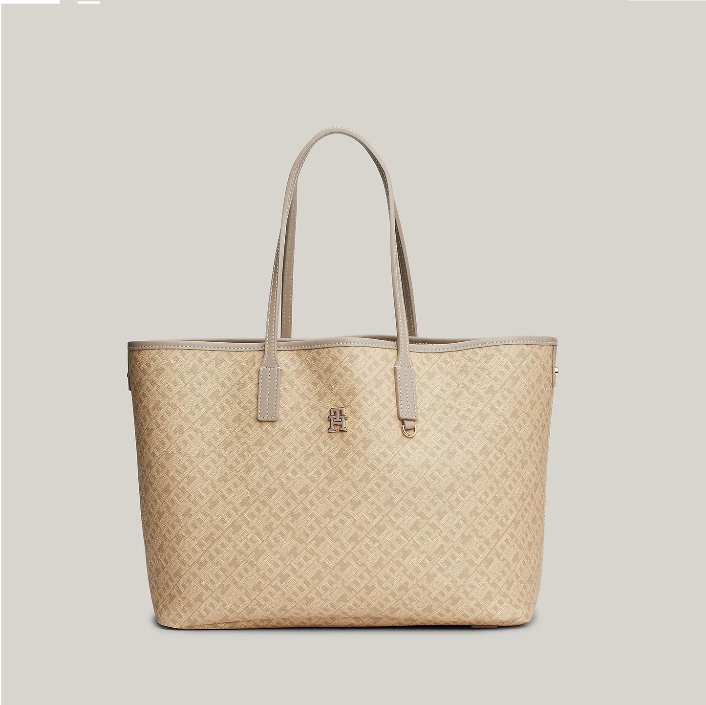 Th Monoplay Leather Tote Beige / OS