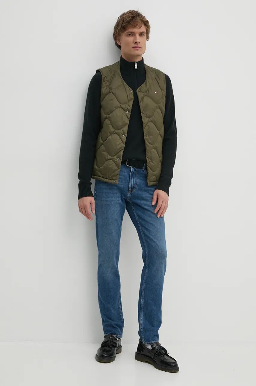 Onion Quilted Down Liner Vest Army Green / L