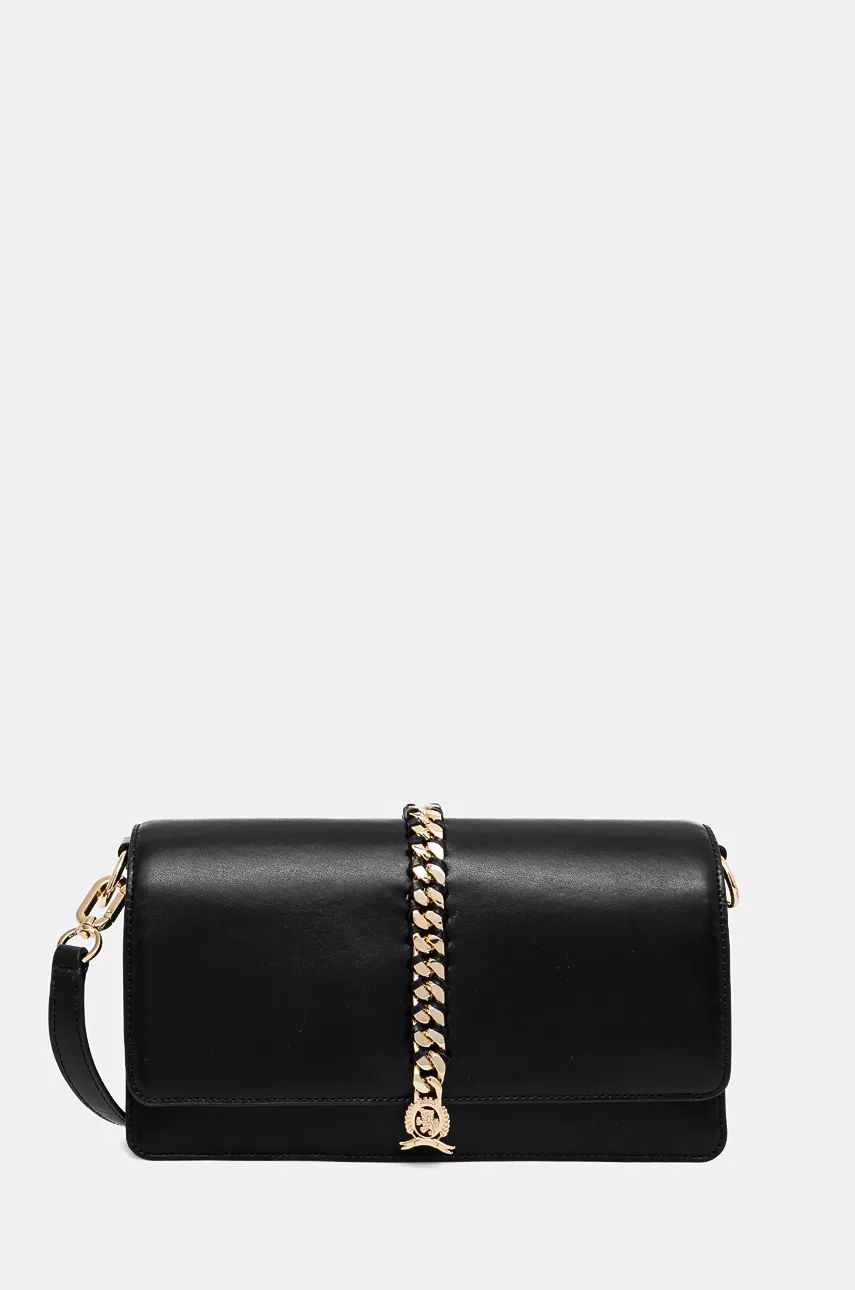 Luxe Leather Shoulder Bag Black / OS