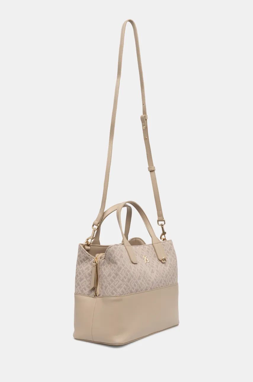 Th Jacquard Med Satchel Beige / OS