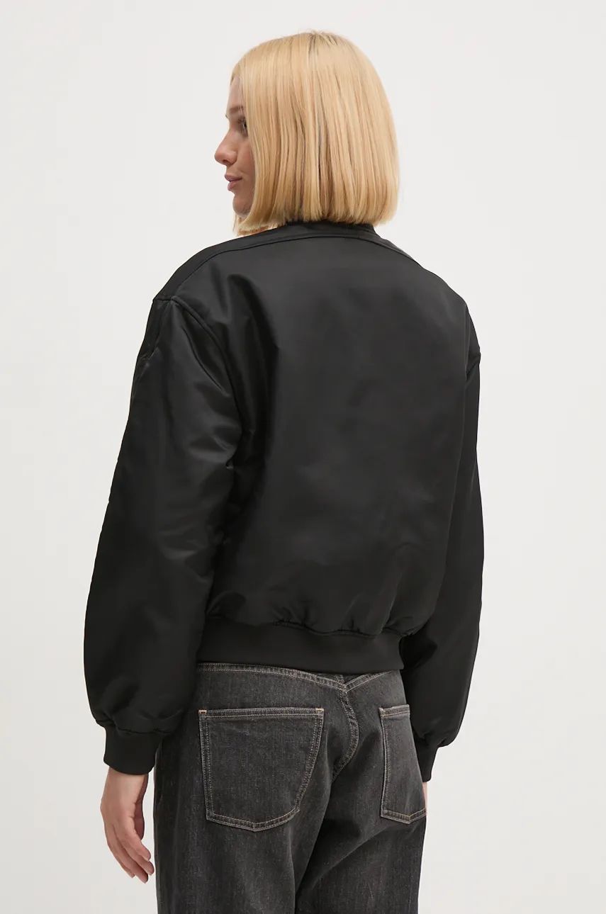 Ls Filled Nylon Bomber BLACK / L