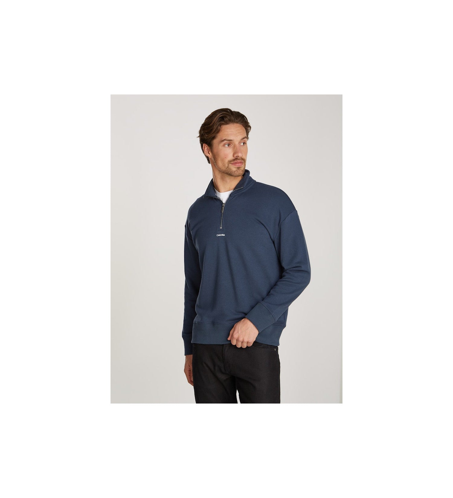 Nano Logo Q-Zip Sweatshirt Ink / L