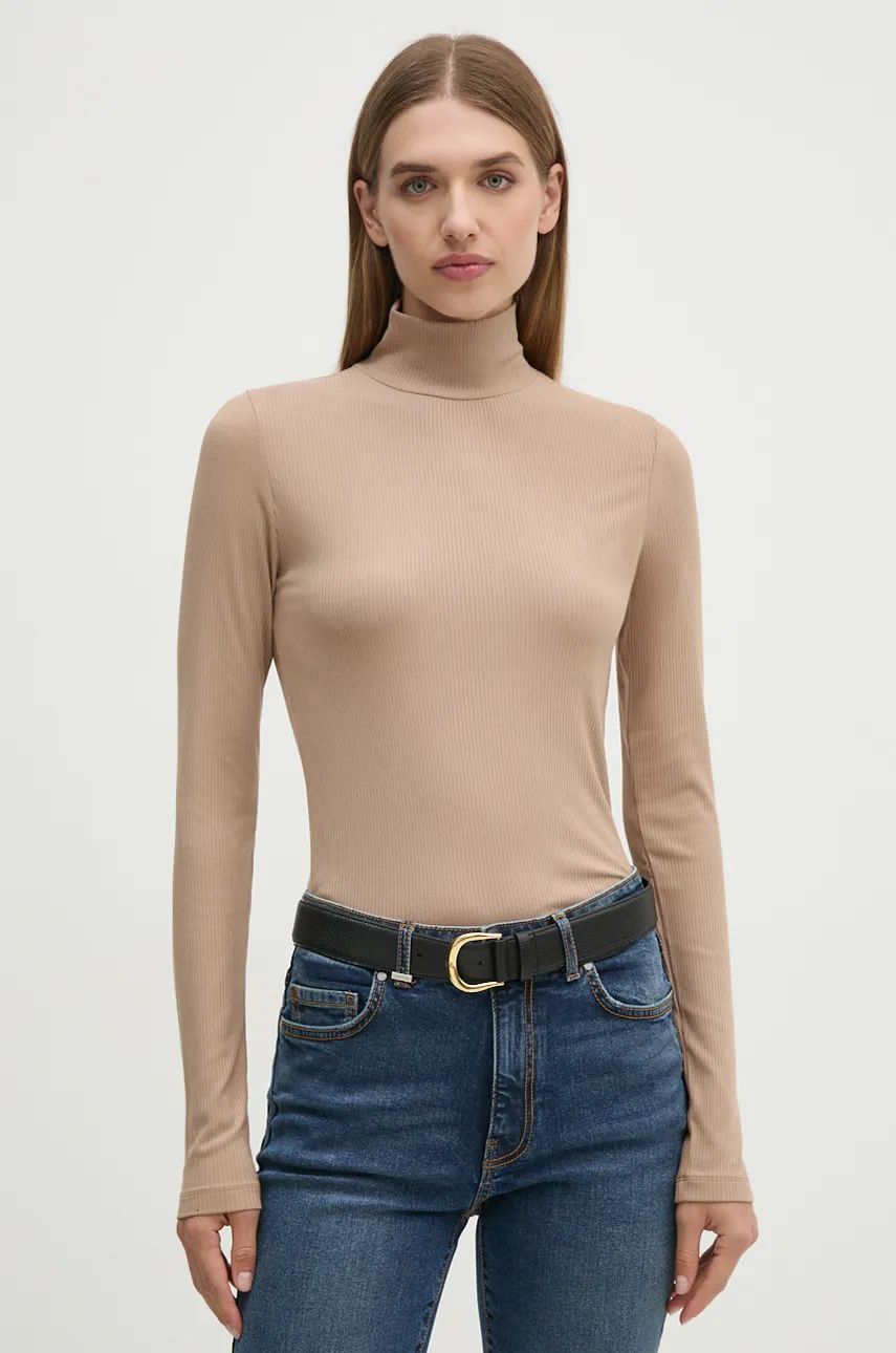 Modal Rib Mock-Neck Top Amphora / L