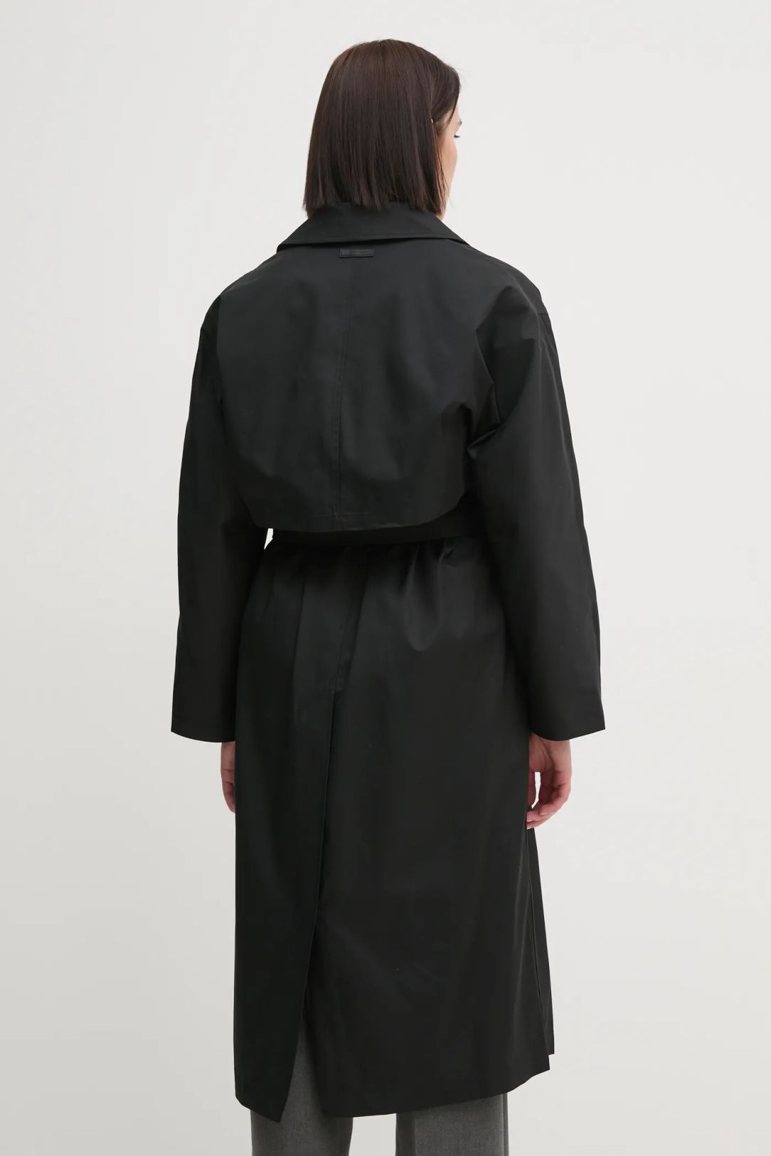 Ls Cotton Trench Coat BLACK ARCHROMA / M