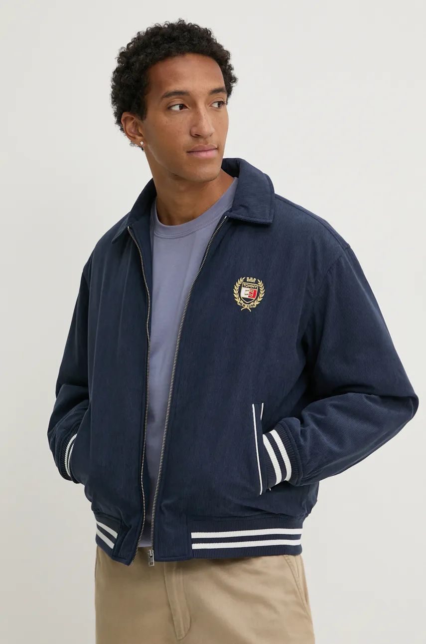 Tjm Crest Cord Letterman Jacket Dark Night Navy / L