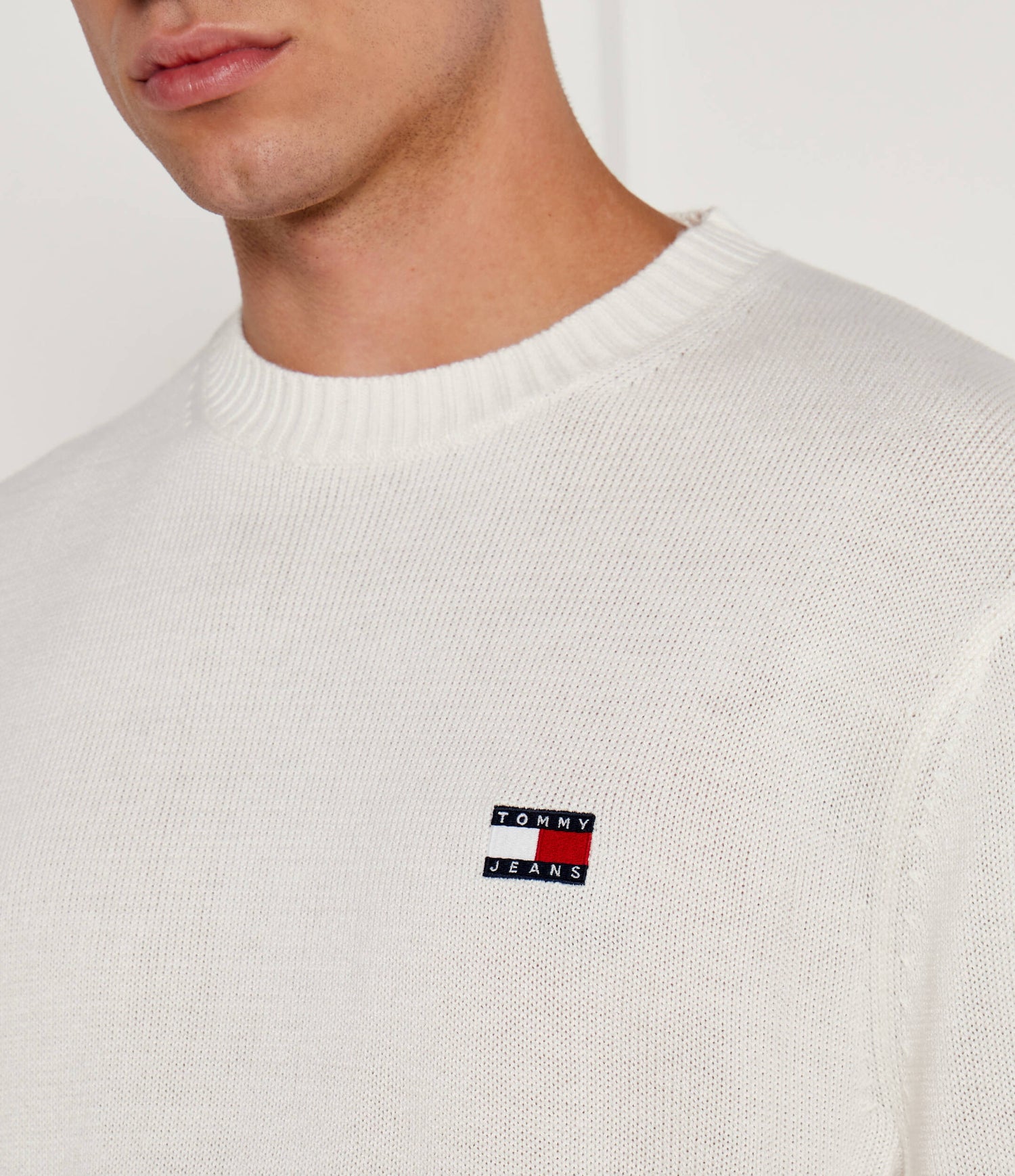 Tjm Reg Badge Sweater Ancient White / L