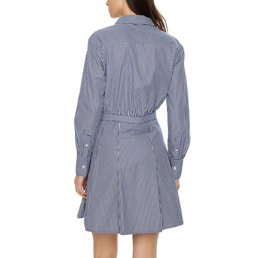 Tjw Pinstripe Poplin Shirt Dress Navy/White Stripe / L
