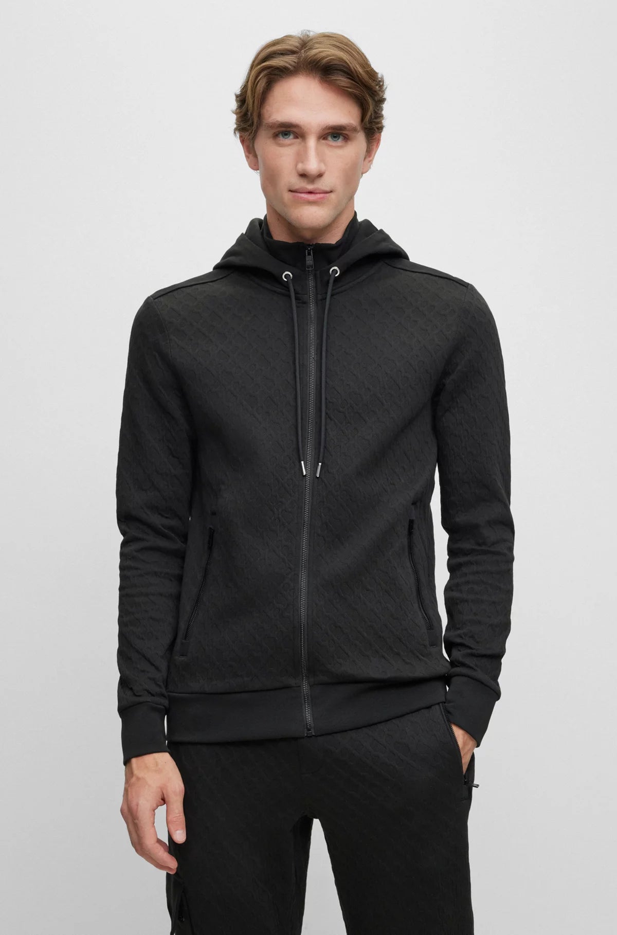 BOSS Full Zip Sweatshirt - STEELE 01