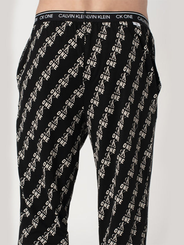 S/S Jogger Set BLACK TOP/MULTI ONE PRINT JOGGER / L