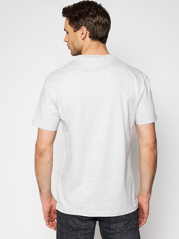 Tjm Linear Logo Tee Silver Grey Htr / L