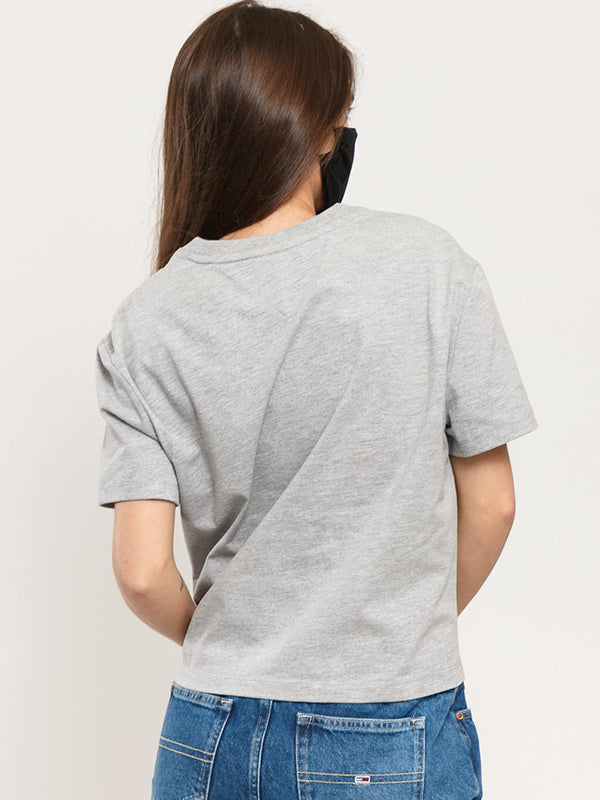 Tjw Tommy Badge Tee Silver Grey Htr / L