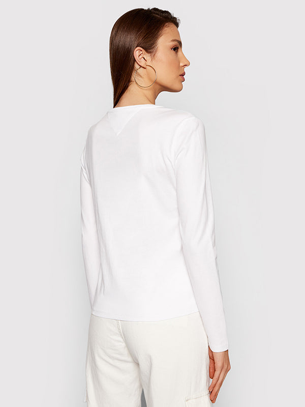 Tjw Slim Ls Lala Tee White / L