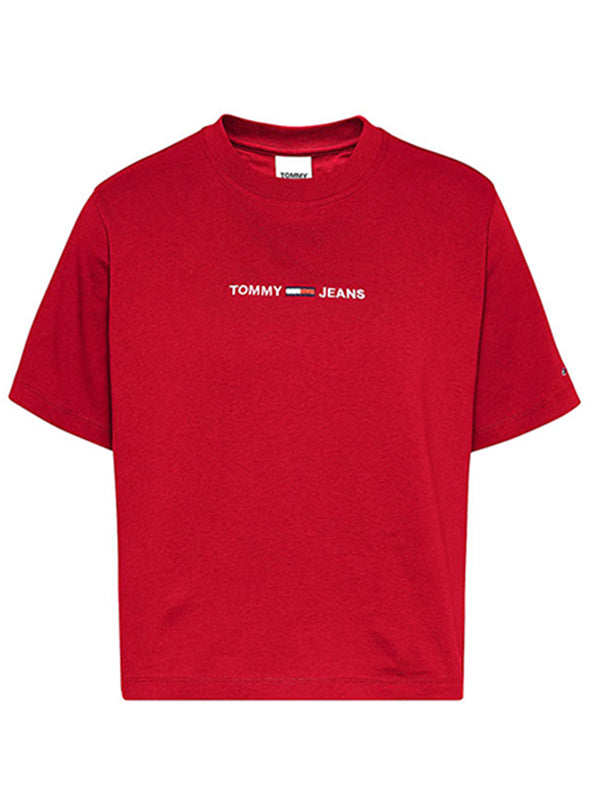 Tjw Linear Logo Tee Deep Crimson / L