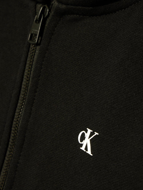 Logo Piping Zip Thro Ck Black / 10