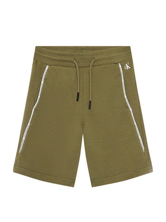 Logo Piping Shorts Olive Khaki / 10