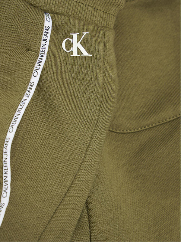 Logo Piping Shorts Olive Khaki / 10