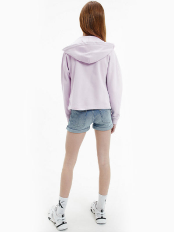 Logo Tape Zip Throug Lavender Pink / 10