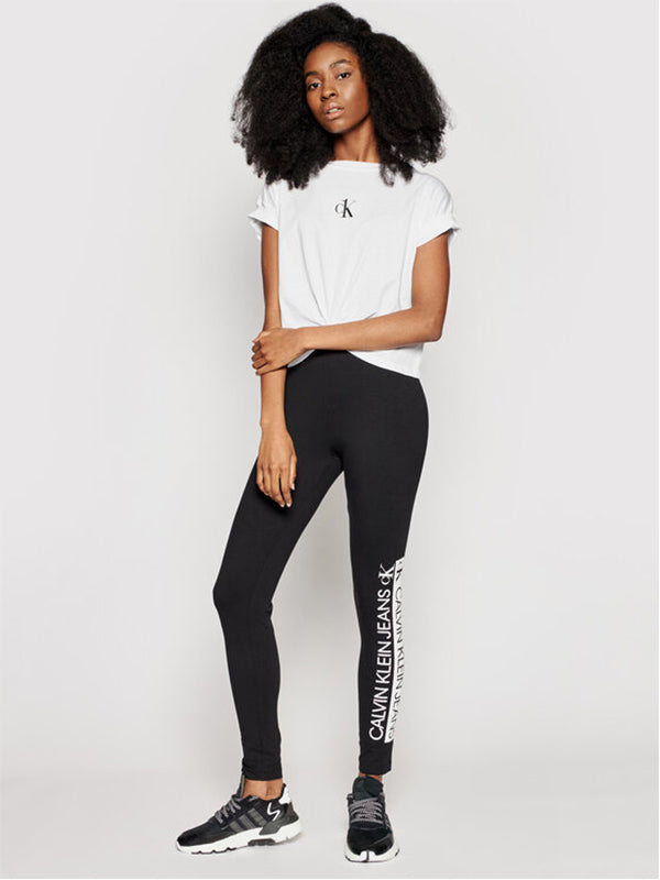 Mirrored Logo Leggin Ck Black / L