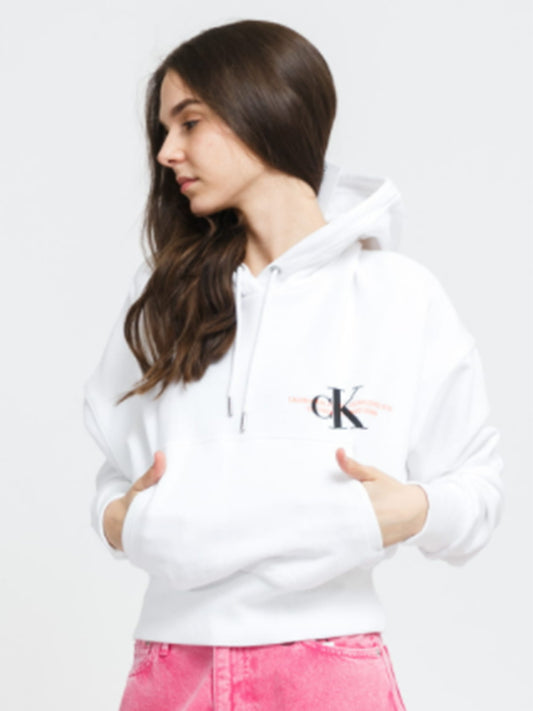 Urban Logo Hoodie Bright White / L