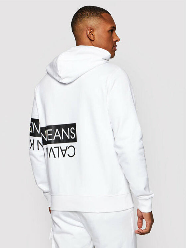 Mirrored Logo Hoodie Bright White / L