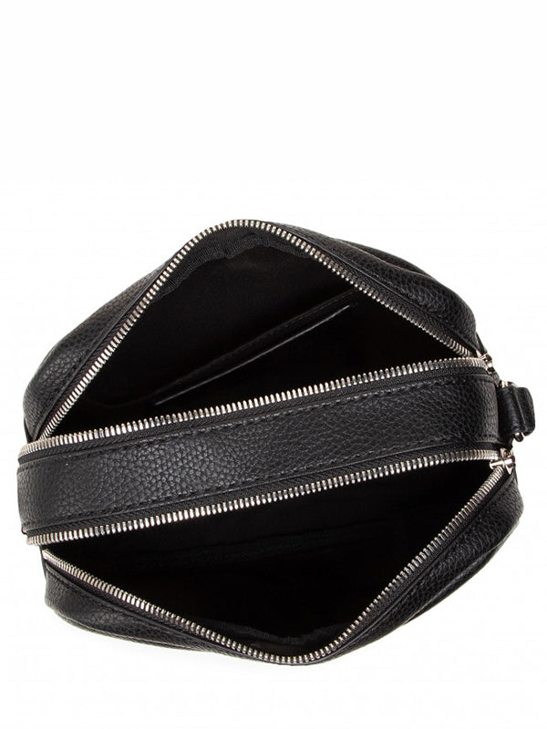 Double Zip Crossbody Black / OS