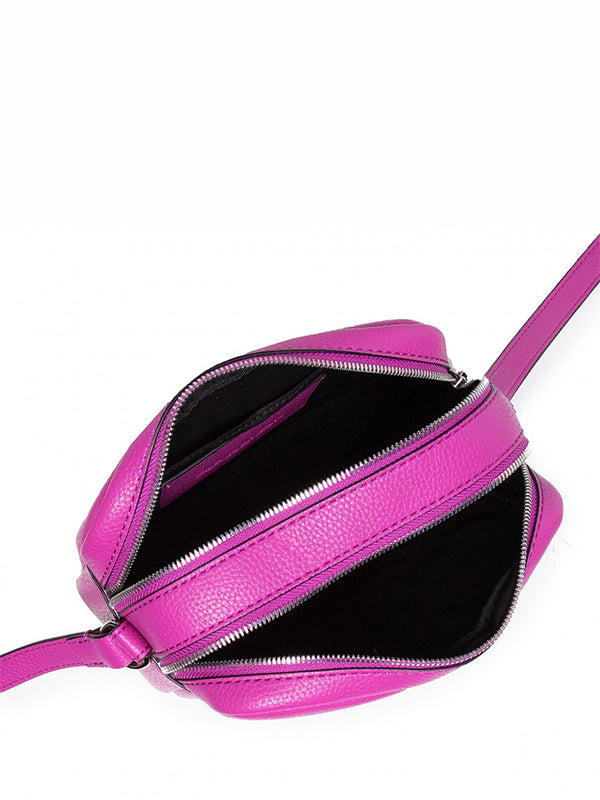 Double Zip Crossbody Vivid Viola / OS