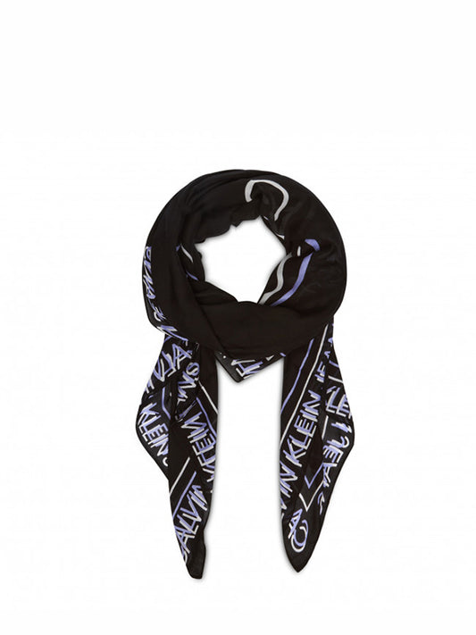 Glow Scarf Black / Palma Lilac / OS