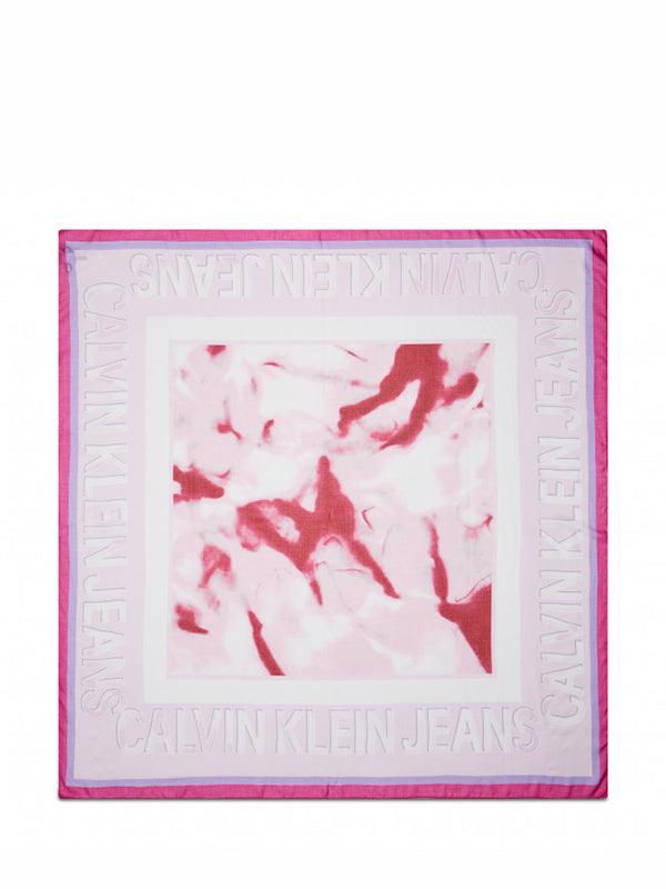 Marble Pr Scarf Cerise Marble / OS