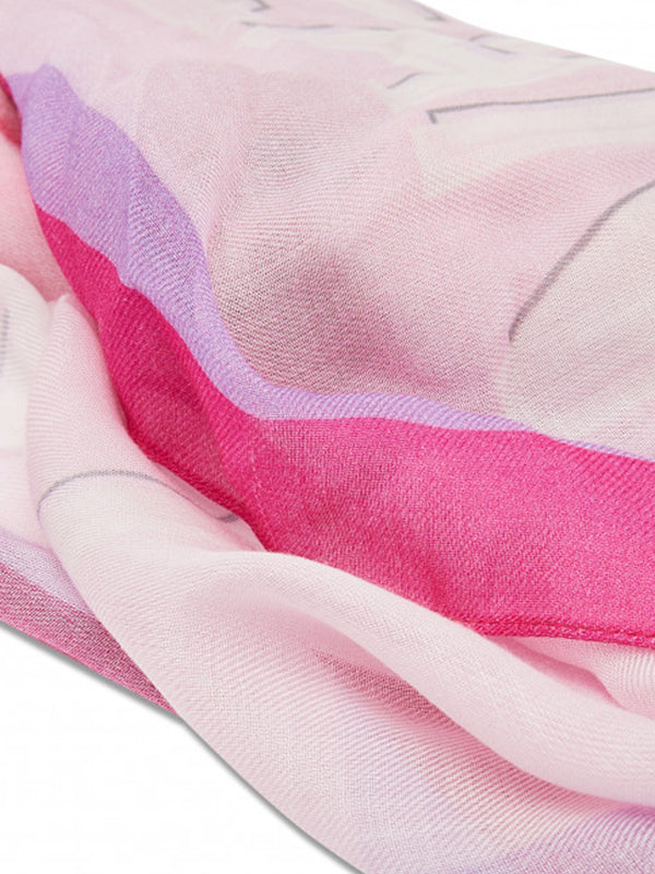 Marble Pr Scarf Cerise Marble / OS