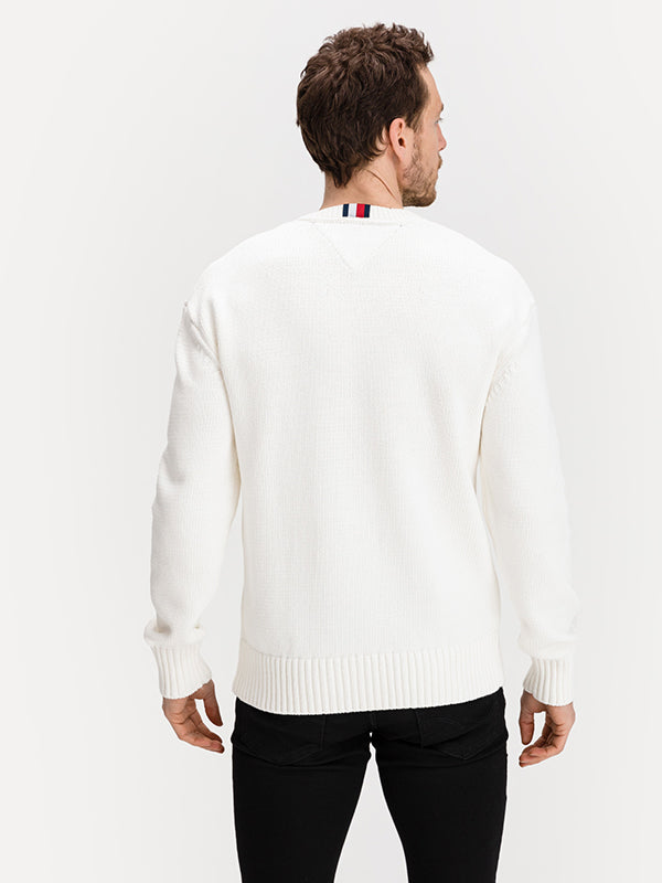 Big Graphic Sweater Ivory / L