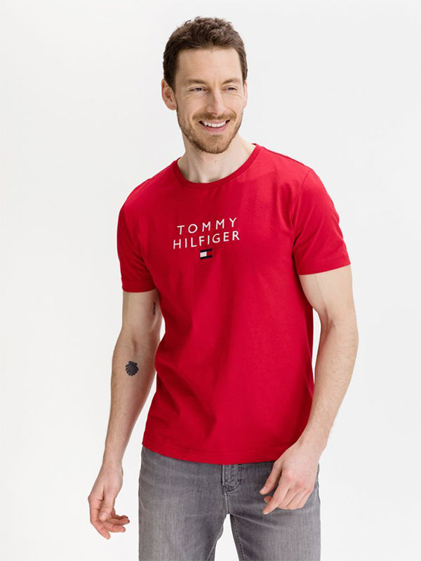 Stacked Tommy Flag T Primary Red / L