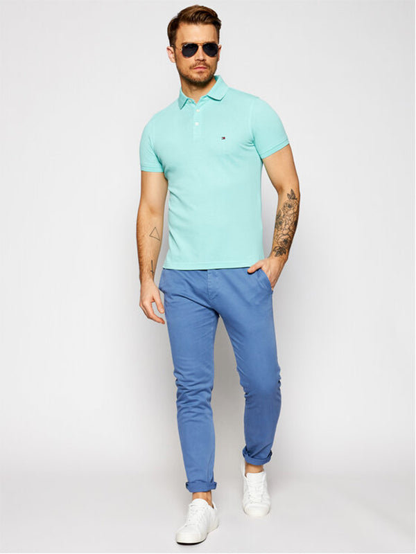 Core 1985 Slim Polo Miami Aqua / L