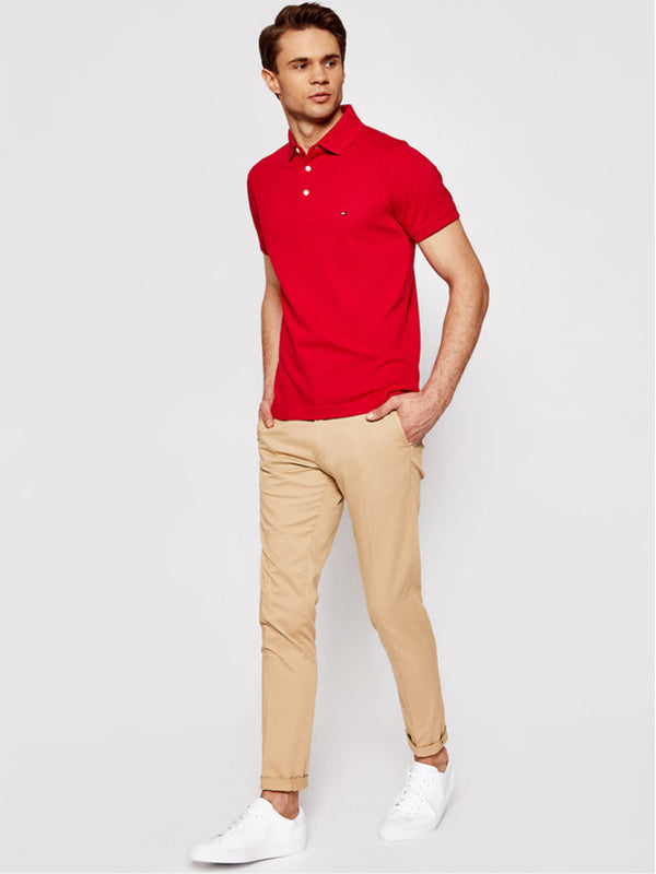 Core 1985 Slim Polo Primary Red / L