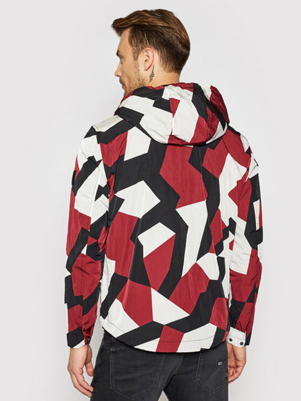 Lightweight Hooded P Dazzle Camo Rouge / L