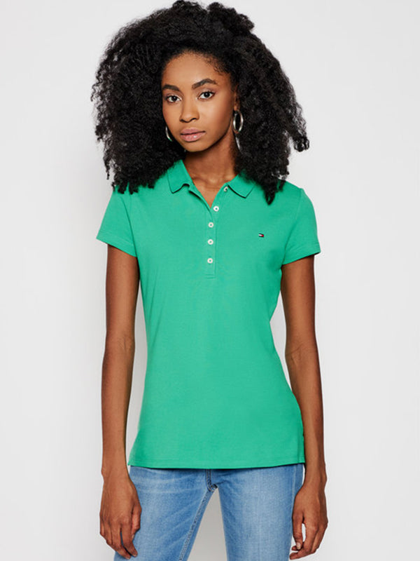 Short Sleeve Slim Po Primary Green / L