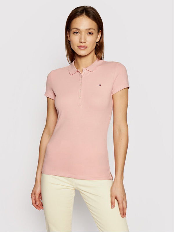 Short Sleeve Slim Po Soothing Pink / L