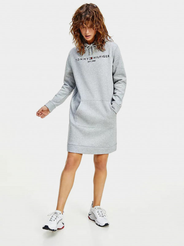 Th Ess Hilfiger Hood Light Grey Heather / L