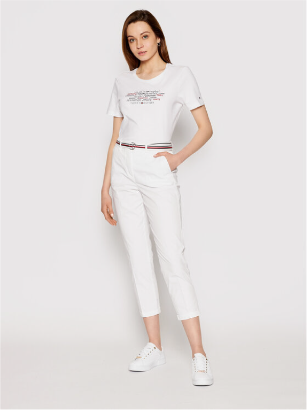 Co Tencel Chino Slim White / R40