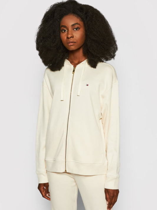 Relaxed  Zip-Through Ivory / L