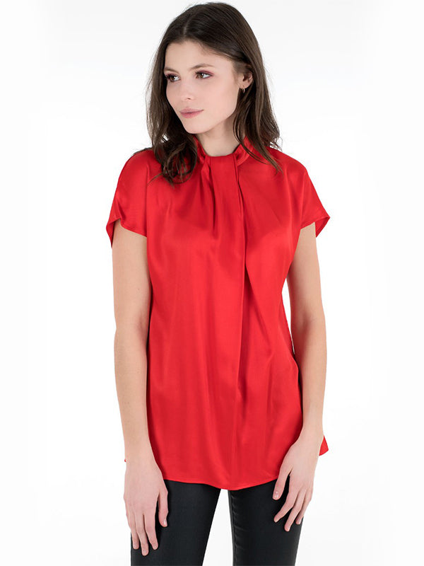 Viscose Satin Blouse Fireworks / 42