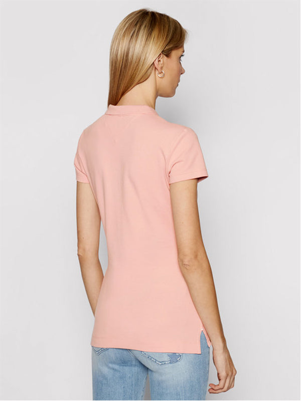 Slim Tommy Box Polo Soothing Pink / L