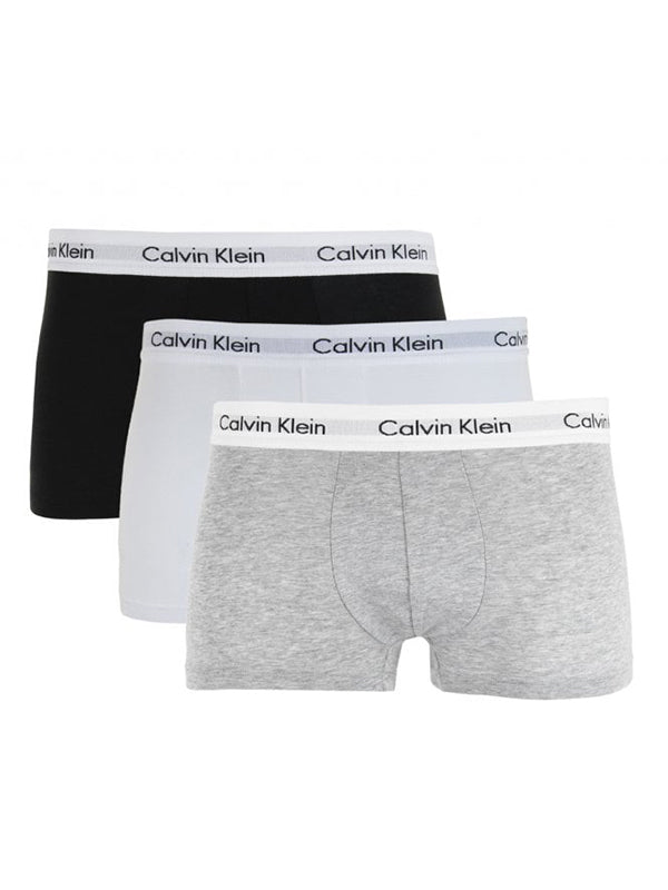 Low Rise Trunk 3Pk BLACK/WHITE/GREY HEATHER / L