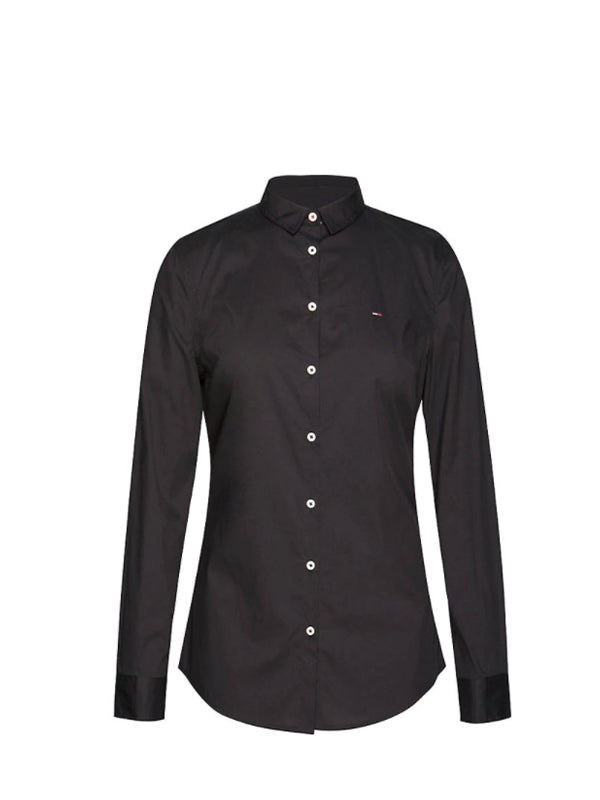 Tjw Slim Fit Poplin TOMMY BLACK / L