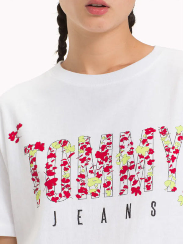 Tjw Floral Logo Tee CLASSIC WHITE / L