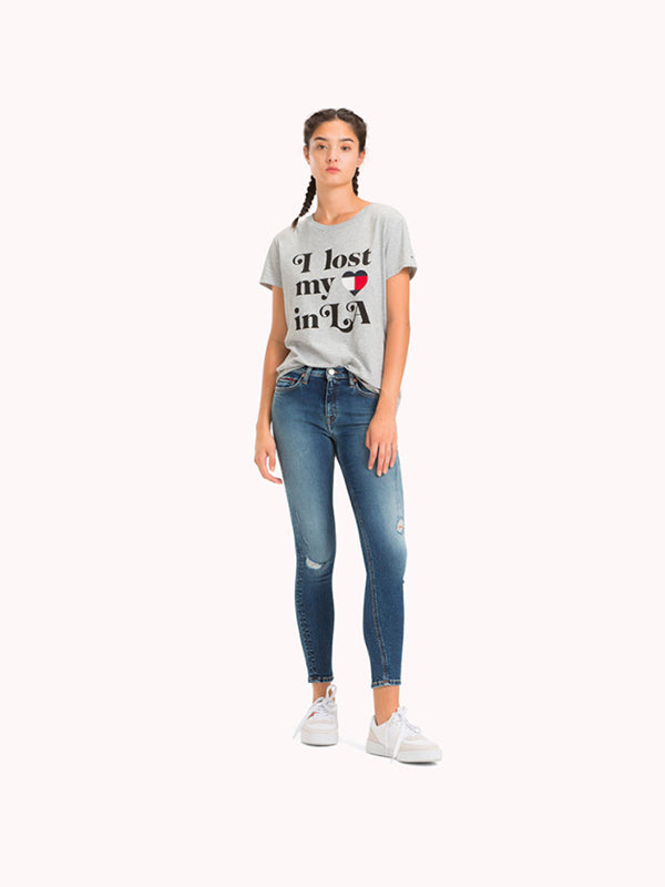 Tjw Tommy Phrase Tee LT GREY HTR / L